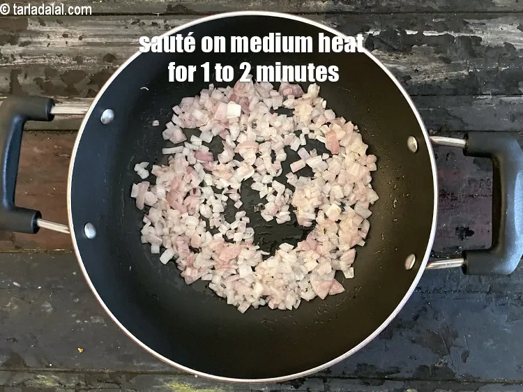 Step 26 – <p>Sauté on a medium flame for 1 to 2 minutes.</p>