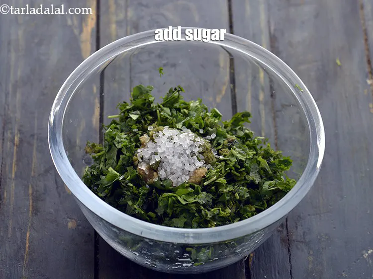 Step 34 – <p>Add the sugar.</p>