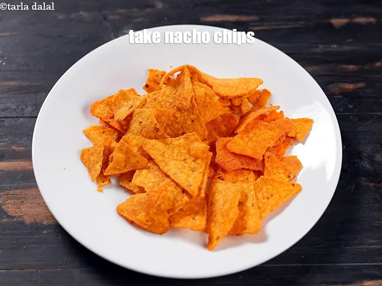 Step 38 – <p>In a small, take nacho chips in a plate.</p>
