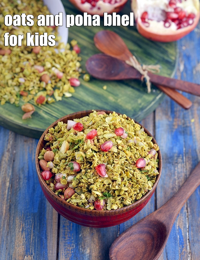 Step 18 – <p>Serve <strong>oats bhel recipe | oats and poha bhel for kids | healthy oats bhel</strong> …