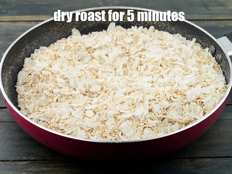 Step 3 – <p>Dry roast on a medium flame for 5 minutes. They will turn light brown in …
