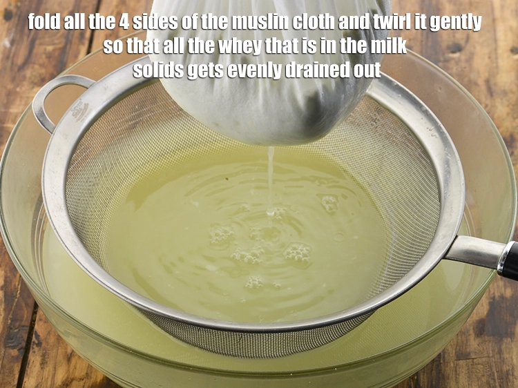 Step 17 – <p>Tie and hang for 30 minutes for the extra water to drain out. Do not …