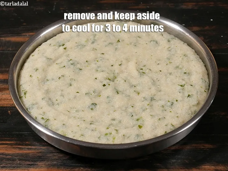 Step 22 – <p>Remove and keep aside to cool for 3 to 4 minutes.</p>