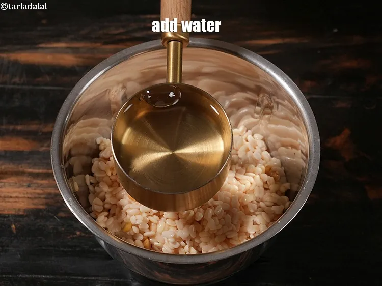 Step 8 – <p>Add ¼ cup of water.</p>