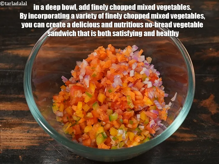 Step 11 – <p>In a deep bowl, add 1 cup finely <a href="https://www.tarladalal.com/glossary-chopped-mixed-vegetables-782i">chopped mixed vegetables</a>. By incorporating a …