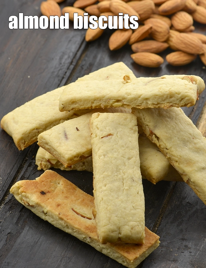 Step 9 – <p><span style="background-color:rgb(255,255,255);color:rgb(0,0,0);">Serve </span><strong>Almond Biscuits</strong><span style="background-color:rgb(255,255,255);color:rgb(0,0,0);"> immediately or store in an air-tight container.</span></p>