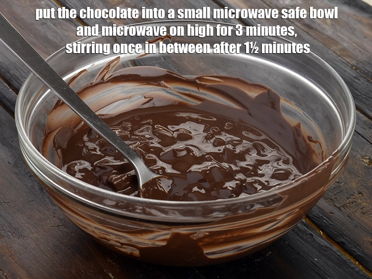 Step 2 – <p style="margin-left:0px;">Put the <a href="https://www.tarladalal.com/glossary-chocolate-323i"><u>chocolate </u></a><span style="background-color:rgb(255,255,255);color:rgb(0,0,0);">, chopped</span> into a small microwave safe bowl and …