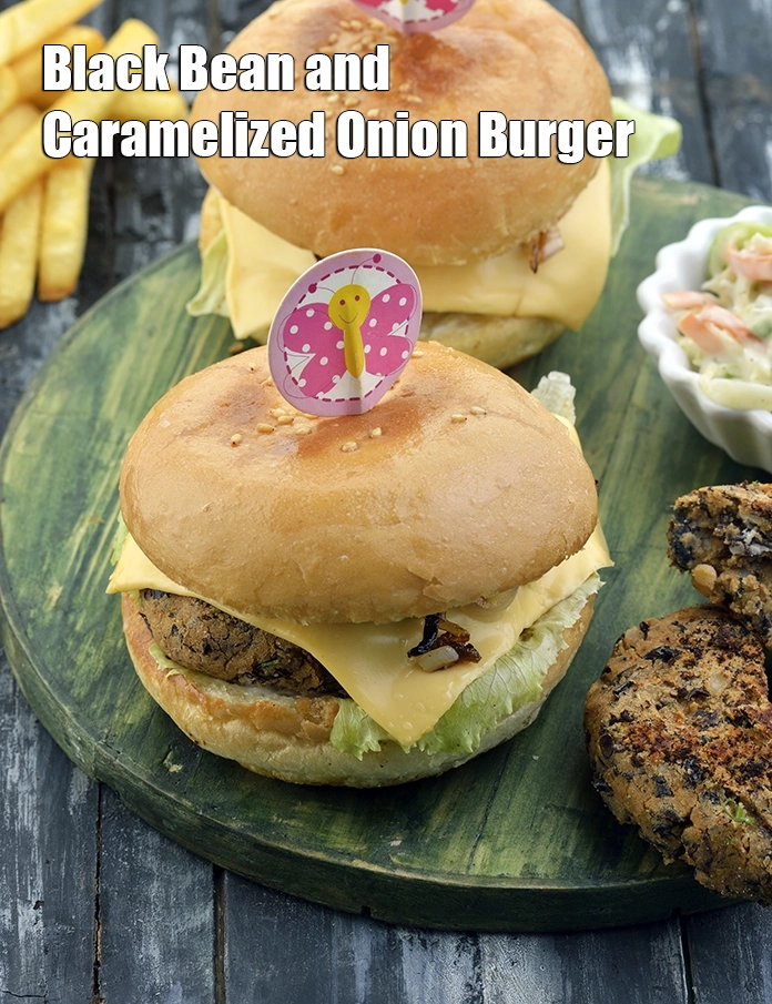 Step 16 – <p><span style="background-color:rgb(255,255,255);color:rgb(0,0,0);">Serve <strong>Black Bean and Caramelized Onion Burger | Desi Mexican Black Bean Burger | …