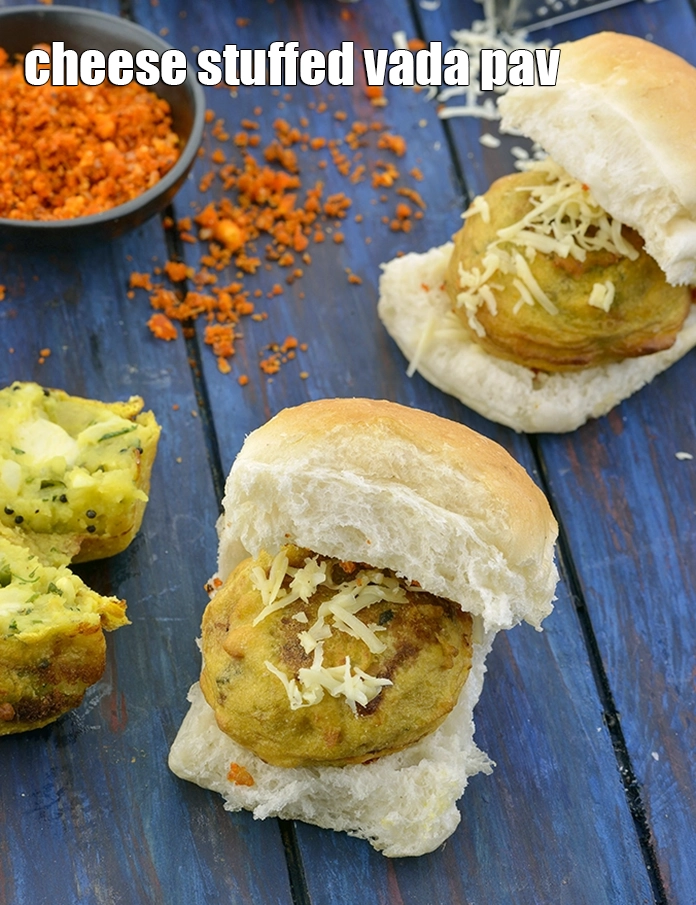 Step 16 – <p><span style="background-color:rgb(255,255,255);color:rgb(0,0,0);">Serve <strong>Cheese Stuffed Vada Pav recipe | Mumbai Cheese Vada Pav | Cheesy Vada …