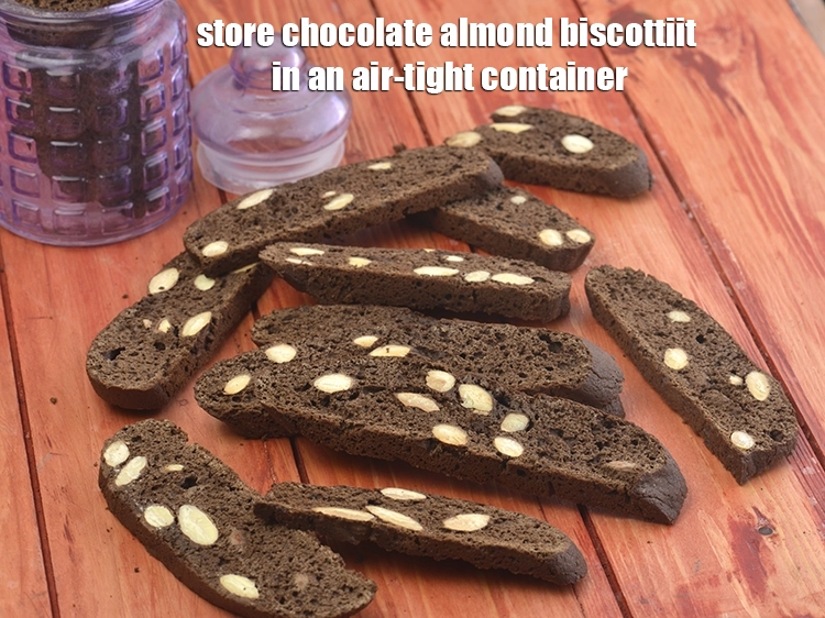 Step 8 – <p><span style="background-color:rgb(255,255,255);color:rgb(0,0,0);">Store </span><strong>Chocolate Almond Biscotti, Italian Chocolate Almond Biscotti</strong><span style="background-color:rgb(255,255,255);color:rgb(0,0,0);"> it in an air-tight container.</span></p>