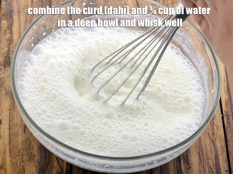 Step 1 – <p><span style="background-color:rgb(255,255,255);color:rgb(0,0,0);">Combine the </span><a href="https://www.tarladalal.com/glossary-curd-dahi-yogurt-yoghurt-383i"><u>curd (dahi)</u></a><span style="background-color:rgb(255,255,255);color:rgb(0,0,0);"> and ¾ cup of water in a deep …