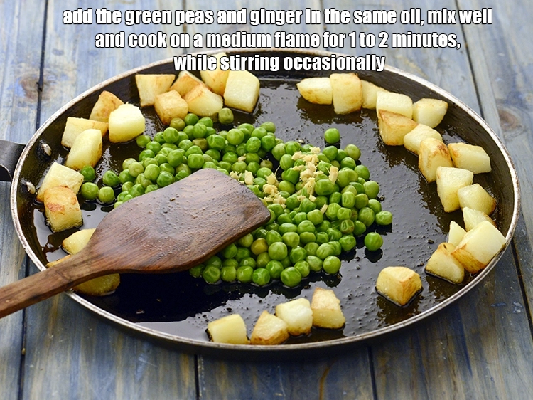 Step 3 – <p><span style="background-color:rgb(255,255,255);color:rgb(0,0,0);">Add the 3/4 cup </span><a href="https://www.tarladalal.com/glossary-green-peas-matar-hare-matar-vatana-180i#ing_2431"><u>boiled green peas</u></a><span style="background-color:rgb(255,255,255);color:rgb(0,0,0);"> and 1/2 tsp finely </span><a …