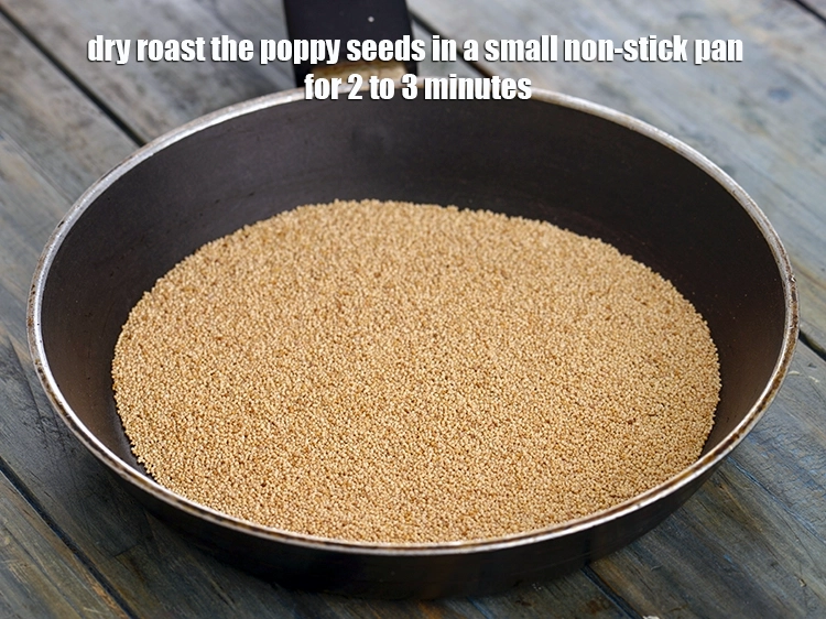 Step 2 – <p><span style="background-color:rgb(255,255,255);color:rgb(0,0,0);">Dry roast the 2 tbsp </span><a href="https://www.tarladalal.com/glossary-poppy-seeds-khus-khus-589i"><u>poppy seeds (khus-khus)</u></a><span style="background-color:rgb(255,255,255);color:rgb(0,0,0);"> in a small non-stick …