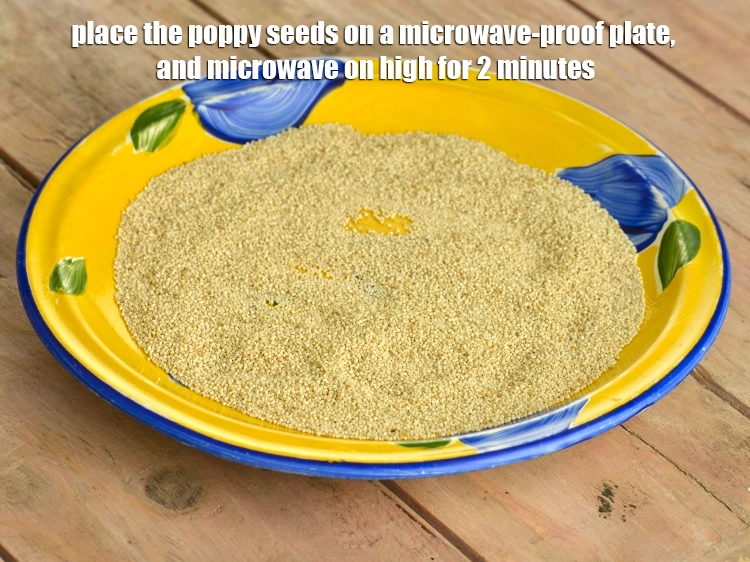 Step 1 – <p><span style="background-color:rgb(255,255,255);color:rgb(0,0,0);">Place the 2 tbsp </span><a href="https://www.tarladalal.com/glossary-poppy-seeds-khus-khus-589i"><u>poppy seeds (khus-khus)</u></a><span style="background-color:rgb(255,255,255);color:rgb(0,0,0);"> on a microwave-proof plate, and …