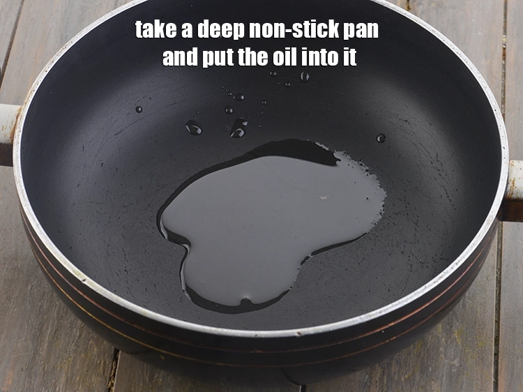 Step 6 – <p>Take a deep non-stick pan and put the <span style="background-color:rgb(255,255,255);color:rgb(0,0,0);">1 tbsp </span><a href="https://www.tarladalal.com/glossary-oil-671i"><u>oil</u></a> into it. …