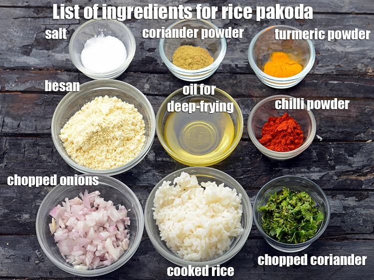 Step 2 – <p><strong>Chawal ke pakode</strong> is made from 1 cup&nbsp;<a href="https://www.tarladalal.com/glossary-soaked-and-cooked-rice-1906i">cooked rice (chawal)</a>,&nbsp;1/4 cup besan (bengal gram …