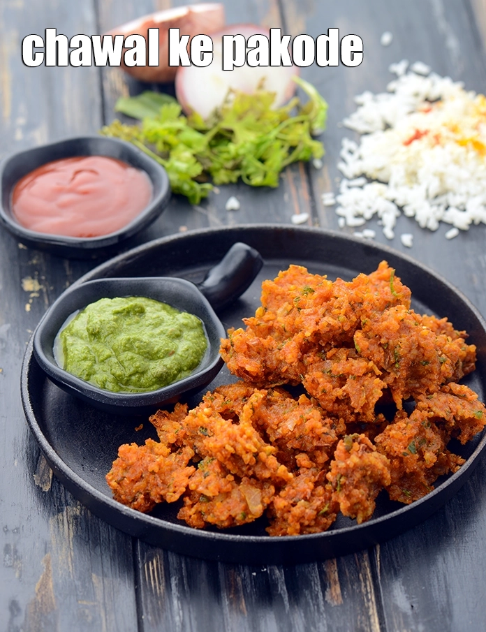 Step 17 – <p>Serve <strong>rice pakora recipe | chawal ke pakode | leftover rice snack | Indian style …