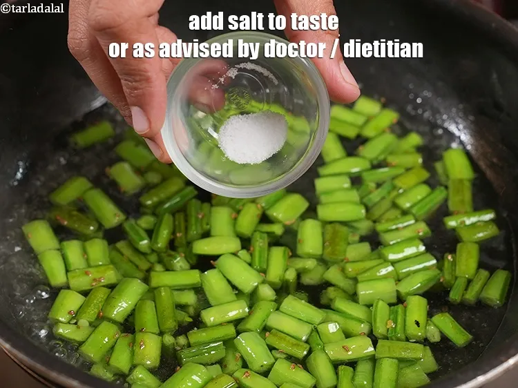 Step 23 – <p>Add 1/8 tsp salt to taste or&nbsp;as advised by doctor / dietitian.</p>