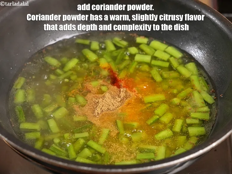 Step 31 – <p><span style="color:rgb(0,0,0);">Add 1 tsp </span><a href="https://www.tarladalal.com/glossary-coriander-powder-dhania-powder-370i">coriander (dhania) powder</a><span style="color:rgb(0,0,0);">. Coriander powder has a warm, slightly …