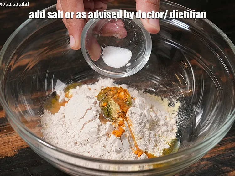 Step 10 – <p>Add ⅛ tsp&nbsp;<a href="https://www.tarladalal.com/glossary-salt-namak-table-salt-418i">salt</a>&nbsp;or as advised by doctor/ dietitian.</p>