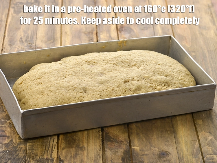 Step 5 – <p><span style="background-color:rgb(255,255,255);color:rgb(0,0,0);">Bake it in a pre-heated oven at 160°c (320°f) for 25 minutes. Keep aside …
