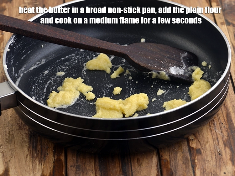 Step 4 – <p><span style="background-color:rgb(255,255,255);color:rgb(0,0,0);">Heat the 1 tbsp </span><a href="https://www.tarladalal.com/glossary-butter-makhan-233i"><u>butter</u></a><span style="background-color:rgb(255,255,255);color:rgb(0,0,0);"> in a broad non-stick pan, add the …