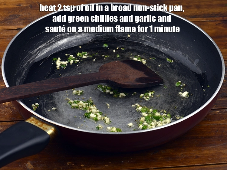 Step 1 – <p><span style="background-color:rgb(255,255,255);color:rgb(0,0,0);">Heat 2 tsp of </span><a href="https://www.tarladalal.com/glossary-oil-671i"><u>oil</u></a><span style="background-color:rgb(255,255,255);color:rgb(0,0,0);"> in a broad non-stick pan, add the …