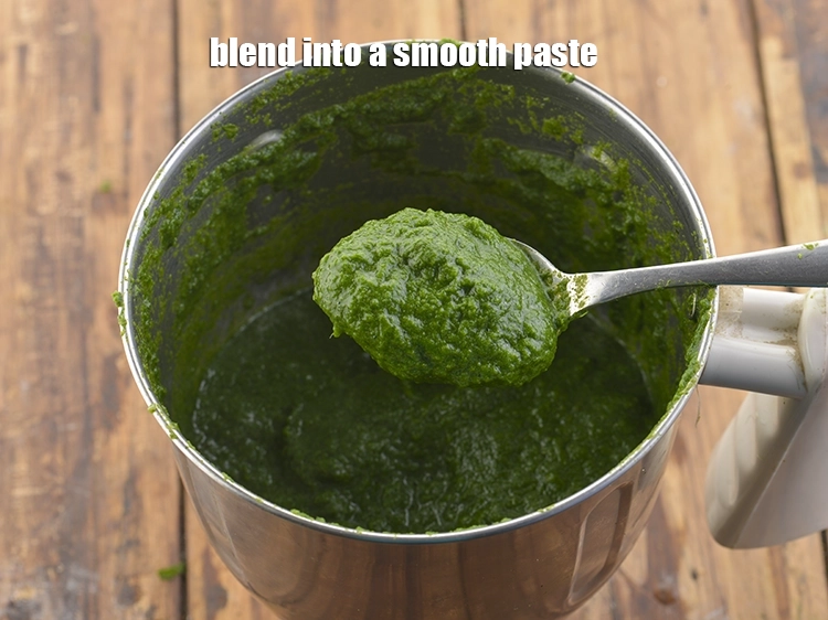 Step 18 – <p>Blend into a smooth paste. You will have to stir it once or twice in …