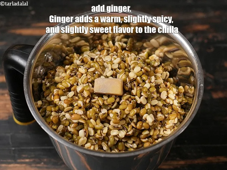 Step 4 – <p>Add 1 inch <a href="https://www.tarladalal.com/glossary-ginger-adrak-453i">ginger (adrak)</a>. Ginger adds a warm, slightly spicy, and slightly sweet …