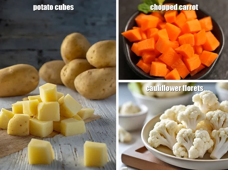 Step 38 – <p>Instead of sprouts you can add other vegetables to the curry, such as potatoes, carrots, …