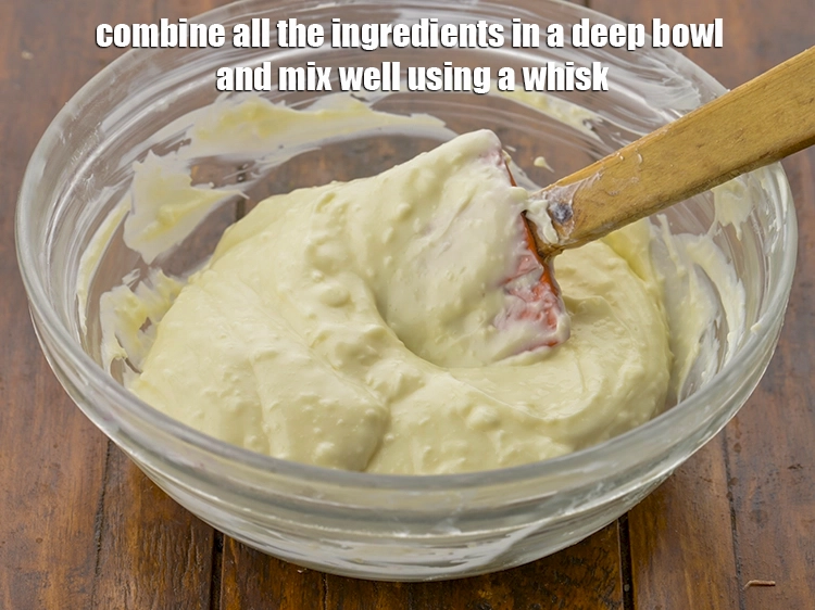 Step 2 – <p><span style="background-color:rgb(255,255,255);color:rgb(0,0,0);">Combine all the ingredients in a deep bowl and mix well using a whisk. …