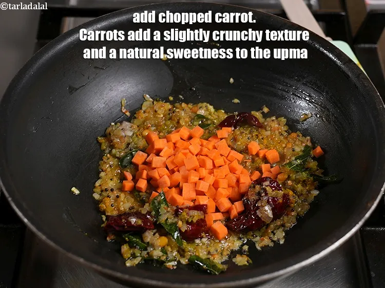 Step 20 – <p><span style="color:rgb(0,0,0);">Add ½ cup </span><a href="https://www.tarladalal.com/glossary-carrot-gajar-gajjar-253i#ing_2376"><u>chopped carrot</u></a><span style="color:rgb(0,0,0);">. Carrots add a slightly crunchy texture and …