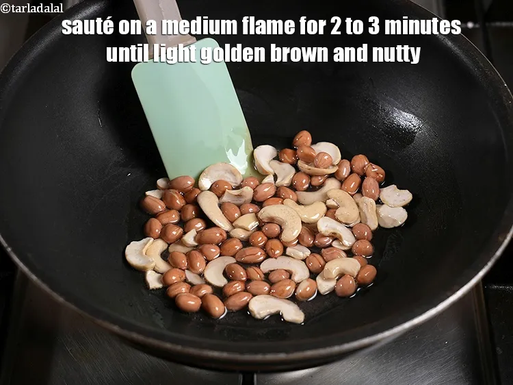 Step 6 – <p>Sauté on a medium flame for 2 to 3 minutes until light golden brown and …