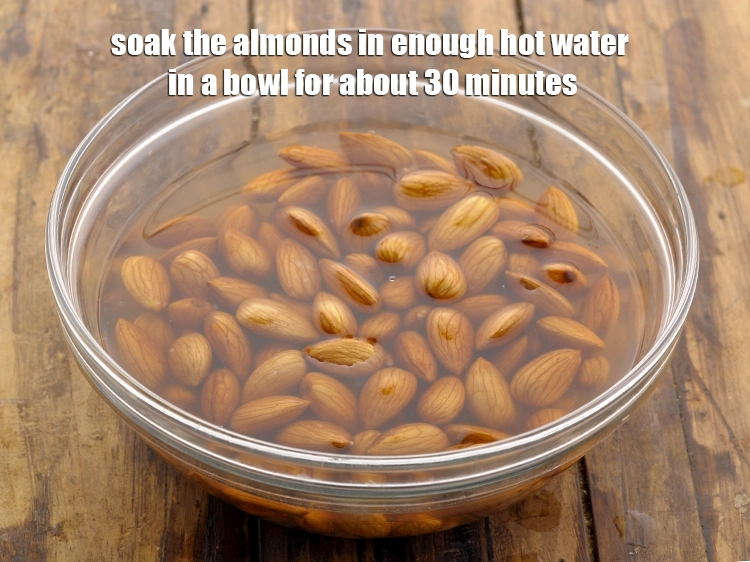 Step 1 – <p><span style="background-color:rgb(255,255,255);color:rgb(0,0,0);">Soak the 1 cup </span><a href="https://www.tarladalal.com/glossary-almonds-badam-378i"><u>almond (badam)</u></a><span style="background-color:rgb(255,255,255);color:rgb(0,0,0);"> in enough hot water in a …