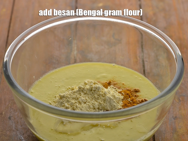 Step 13 – <p><span style="background-color:rgb(255,255,255);color:rgb(0,0,0);">Also, add the 1 tbsp </span><a href="https://www.tarladalal.com/glossary-besan-chana-dal-flour-bengal-gram-flour-952i"><u>besan (Bengal gram flour)</u></a><span style="background-color:rgb(255,255,255);color:rgb(0,0,0);">. Besan is another …