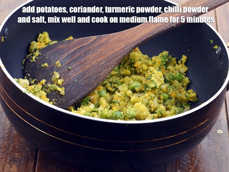 Step 3 – <p>Add the <span style="background-color:rgb(255,255,255);color:rgb(0,0,0);">1 cup boiled and </span><a href="https://www.tarladalal.com/glossary-potatoes-aloo-alu-batata-710i#ing_2516"><u>boiled and mashed potatoes</u></a>, <span style="background-color:rgb(255,255,255);color:rgb(0,0,0);">2 tbsp …