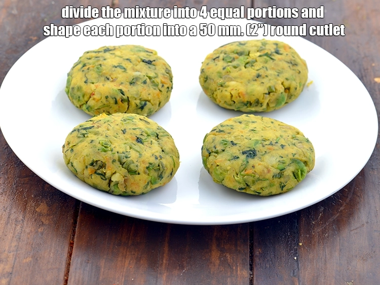 Step 5 – <p><span style="background-color:rgb(255,255,255);color:rgb(0,0,0);">Divide the mixture into 4 equal portions and shape each portion into a 50 …