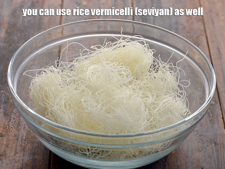 Step 56 – <p><span style="color:rgb(0,0,0);">Instead of whole wheat vermicelli you can use rice vermicelli as well.</span></p>