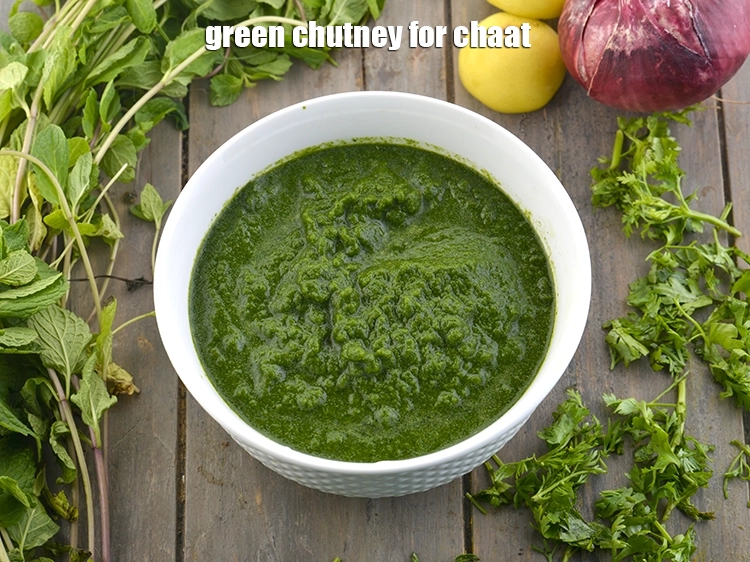Step 11 – <p>To make&nbsp;<strong>green chutney for chaat recipe | hari chutney for chaat | spicy coriander chutney …