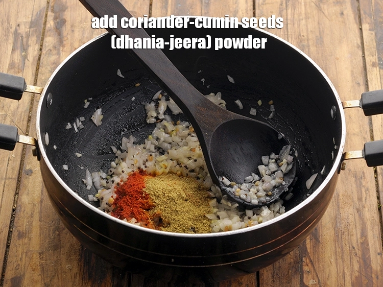 Step 27 – <p><span style="background-color:rgb(255,255,255);color:rgb(0,0,0);">Add 1 tsp </span><a href="https://www.tarladalal.com/glossary-coriander-cumin-seeds-powder-dhania-jeera-powder-375i"><u>coriander-cumin seeds (dhania-jeera) powder</u></a><span style="background-color:rgb(255,255,255);color:rgb(0,0,0);">. Check out this recipe and …
