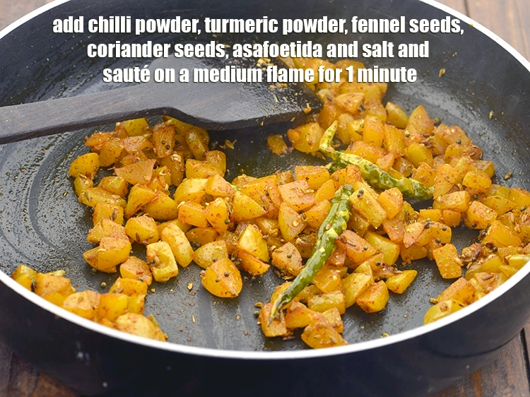 Step 6 – <p><span style="background-color:rgb(255,255,255);color:rgb(0,0,0);">Add the 1/2 tsp </span><a href="https://www.tarladalal.com/glossary-chilli-powder-red-chilli-powder-339i"><u>chilli powder</u></a><span style="background-color:rgb(255,255,255);color:rgb(0,0,0);">, 1/4 tsp </span><a href="https://www.tarladalal.com/glossary-turmeric-powder-haldi-645i"><u>turmeric powder (haldi)</u></a><span …