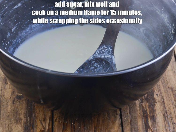 Step 10 – <p><span style="background-color:rgb(255,255,255);color:rgb(0,0,0);">Add the 1 1/2 tbsp </span><a href="https://www.tarladalal.com/glossary-sugar-chini-shakkar-278i"><u>sugar</u></a><span style="background-color:rgb(255,255,255);color:rgb(0,0,0);">, mix well and cook on a …