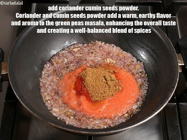 Step 19 – <p>Add 2 tsp <a href="https://www.tarladalal.com/glossary-coriander-dhania-kothmir-369i">coriander (dhania)</a>&nbsp;<a href="https://www.tarladalal.com/glossary-cumin-seeds-powder-jeera-powder-zeera-powder-382i">cumin seeds (jeera) powder</a>. Coriander and cumin seeds powder …