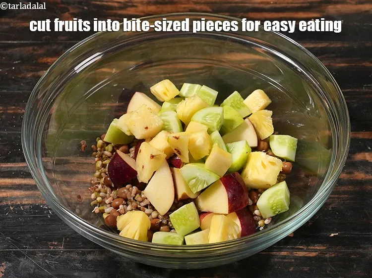 Step 21 – <p>Cut fruits into bite-sized pieces for easy eating.</p>