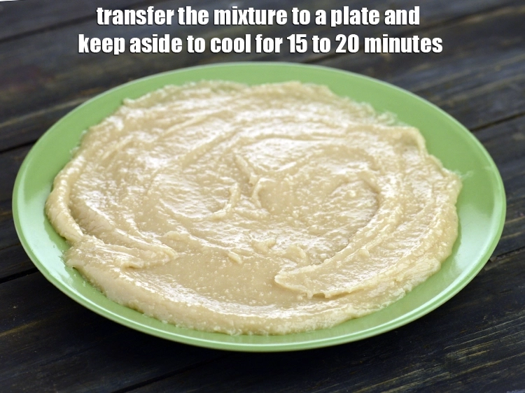Step 9 – <p><span style="background-color:rgb(255,255,255);color:rgb(0,0,0);">Transfer the mixture to a plate and keep aside to cool for 15 to …