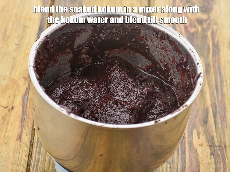 Step 4 – <p><span style="background-color:rgb(255,255,255);color:rgb(0,0,0);">Blend the soaked kokum in a mixer along with the kokum water and blend …