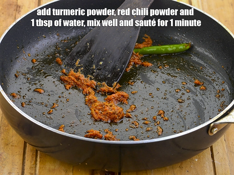 Step 12 – <p><span style="background-color:rgb(255,255,255);color:rgb(0,0,0);">Add the 1/4 tsp </span><a href="https://www.tarladalal.com/glossary-turmeric-powder-haldi-645i"><u>turmeric powder (haldi)</u></a><span style="background-color:rgb(255,255,255);color:rgb(0,0,0);">, 1/2 tsp </span><a href="https://www.tarladalal.com/glossary-chilli-powder-red-chilli-powder-339i"><u>chilli powder</u></a><span …