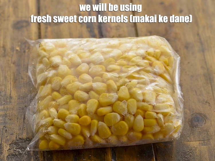 Step 2 – <p>For the recipe of <strong>burnt sweet corn salad</strong>, we will be using fresh <a href="https://www.tarladalal.com/glossary-sweet-corn-kernels-makai-ke-dane-156i#ing_2309"><u>sweet …
