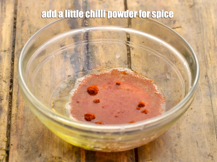 Step 6 – <p>Next, add a <span style="background-color:rgb(255,255,255);color:rgb(0,0,0);">1/4 tsp </span><a href="https://www.tarladalal.com/glossary-chilli-powder-red-chilli-powder-339i"><u>chilli powder</u></a> for spice. You can also use …