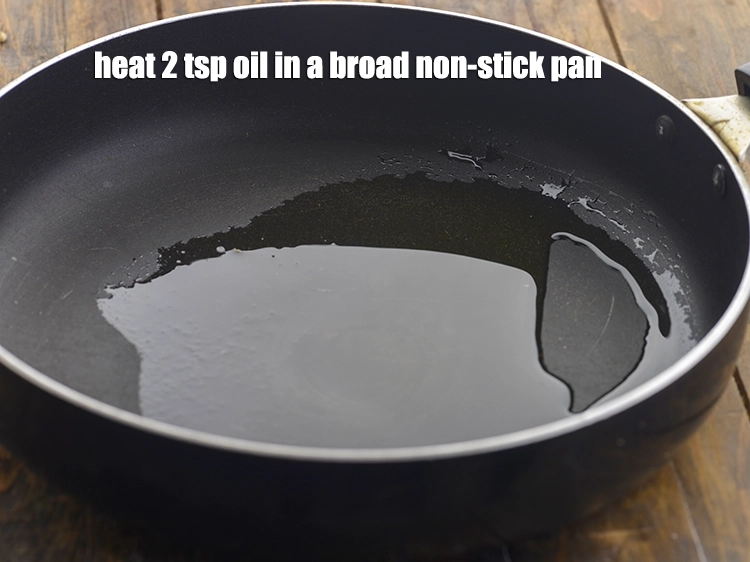 Step 9 – <p>To make <strong>burnt corn vegetable salad</strong>, heat 2 tsp <a href="https://www.tarladalal.com/glossary-oil-671i"><u>oil</u></a> in a broad non-stick …